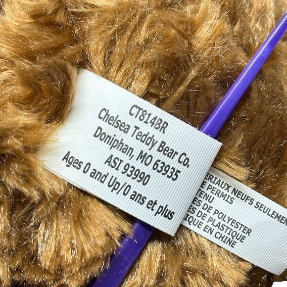 Floppy-Eared Brown Plush Dog Toy Tongue Out Chelsea Teddy Bear 10 Inch READ - Picture 8 of 11